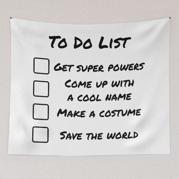 Item preview, To Do List (Superhero Version) designed and sold by CenturyComics.