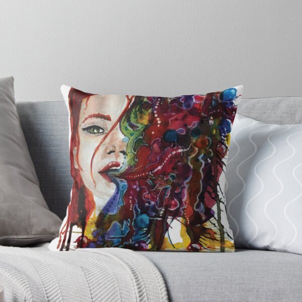 Aperçu de l'œuvre Aquarelle visage de femme fumée onirique créée et vendue par Sadrak.