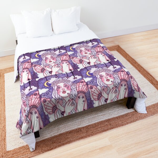 Among The Stars In Lavender Evening Star Fairy  Comforter