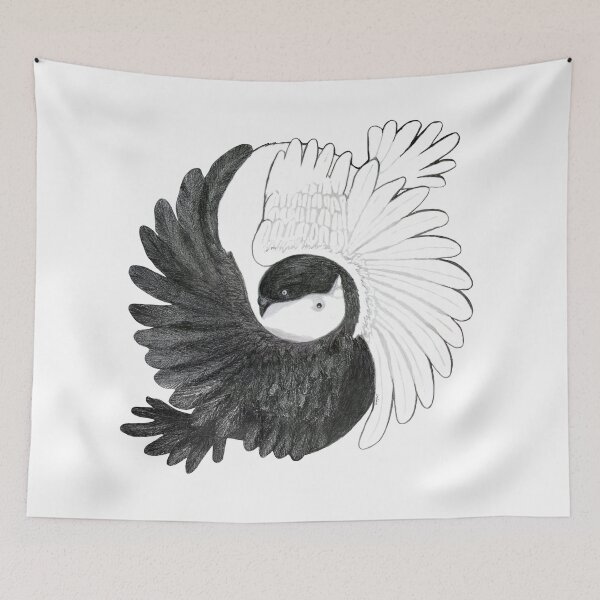 Item preview, Yin Yang Doves white  designed and sold by evafriese015.
