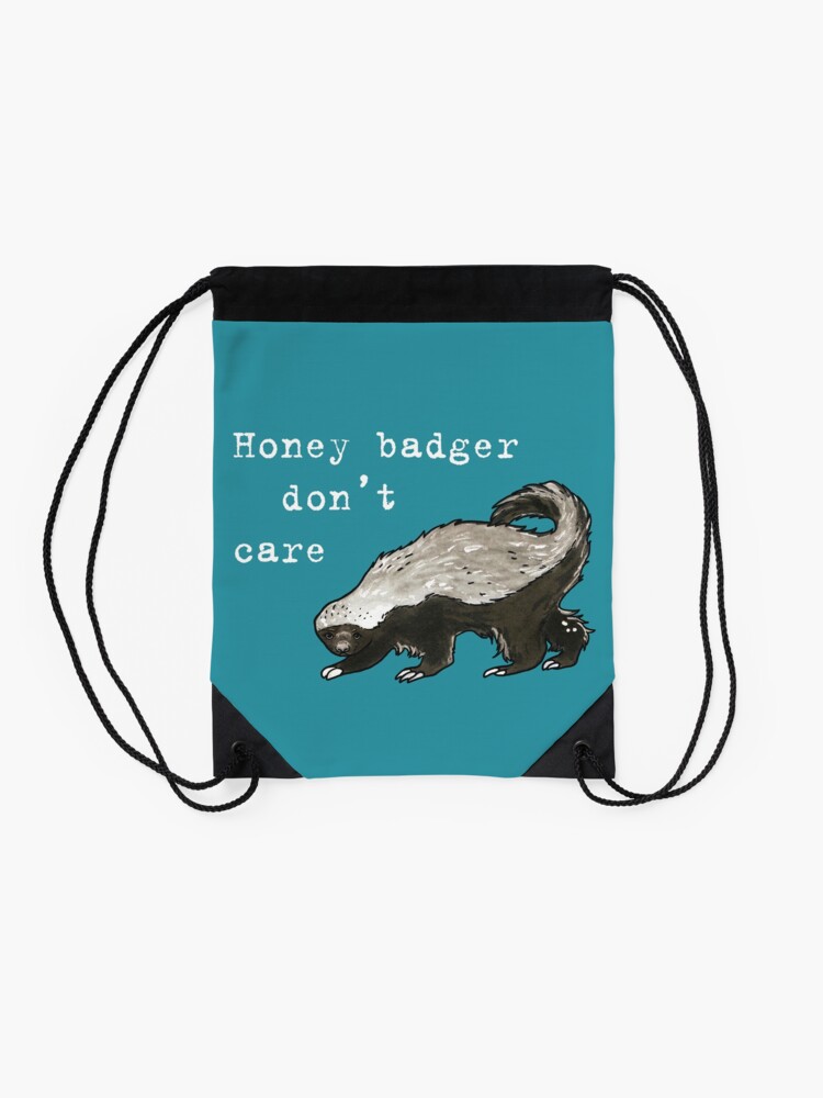 Alternate view of Honey badger dont care - Animal series Drawstring Bag