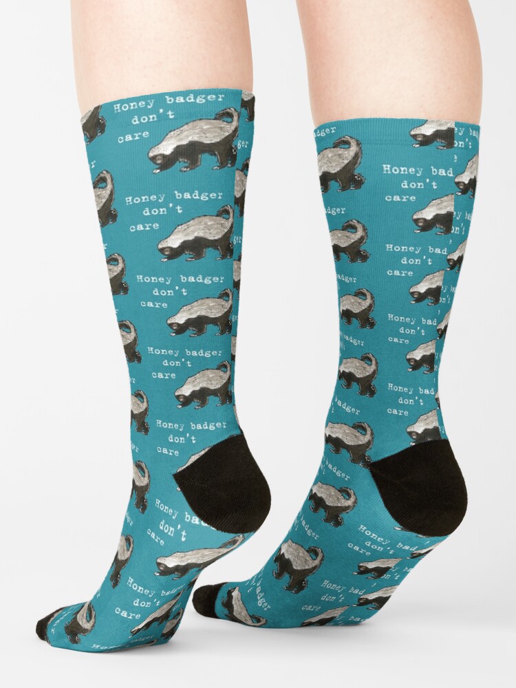 Alternate view of Honey badger dont care - Animal series Socks
