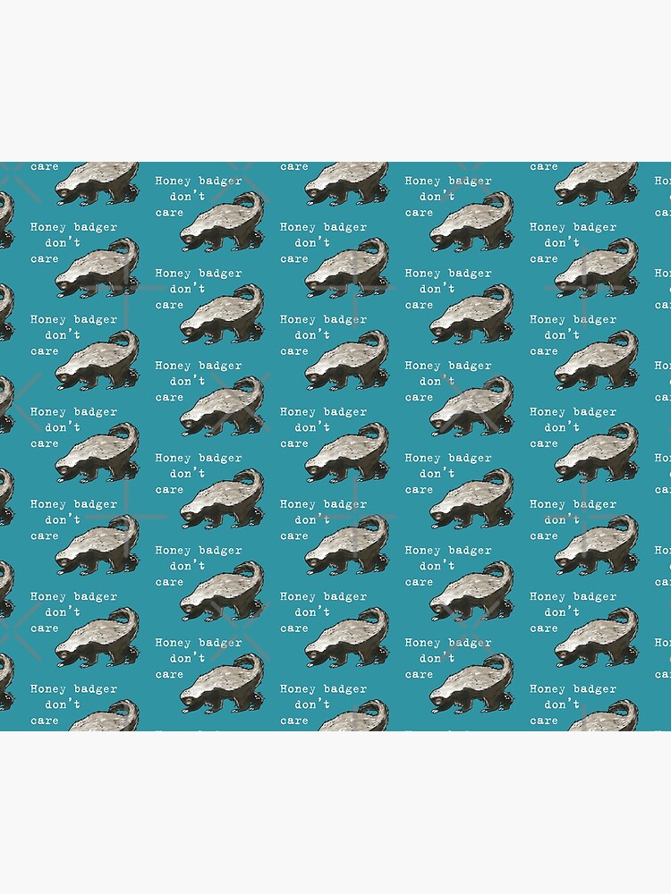 "Honey badger dont care Animal series" Throw Blanket for Sale by
