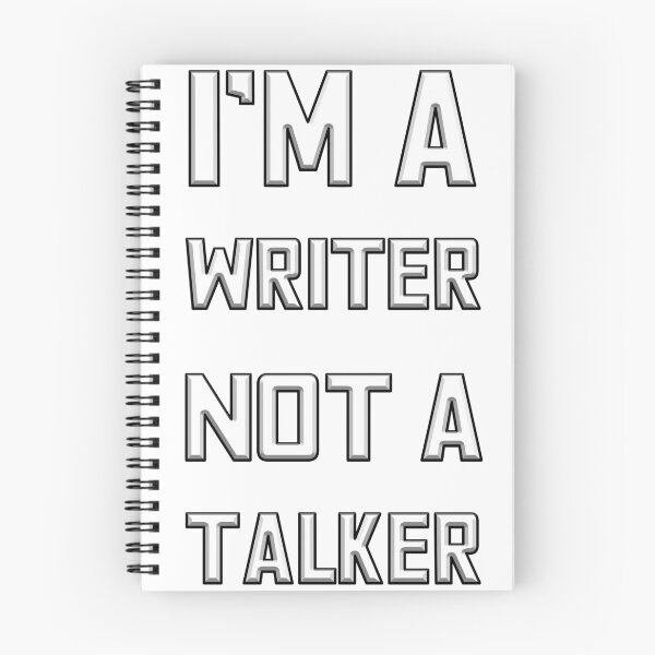 Item preview, Writer, Not A Talker Logo designed and sold by CenturyComics.
