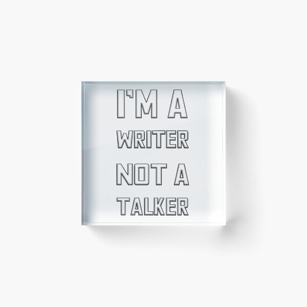 Item preview, Writer, Not A Talker Logo designed and sold by CenturyComics.