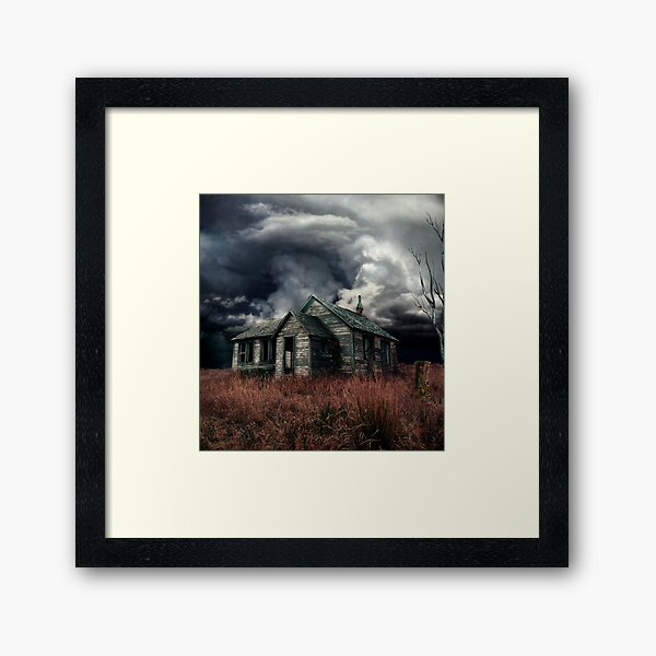 just before the storm Framed Art Print