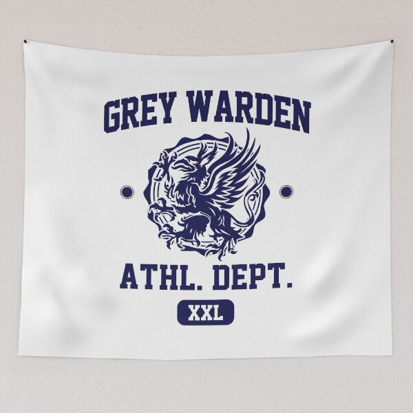 Item preview, Grey Warden Athletic Department | Dragon Age Gym Shirt Style | Navy Print designed and sold by surik-.