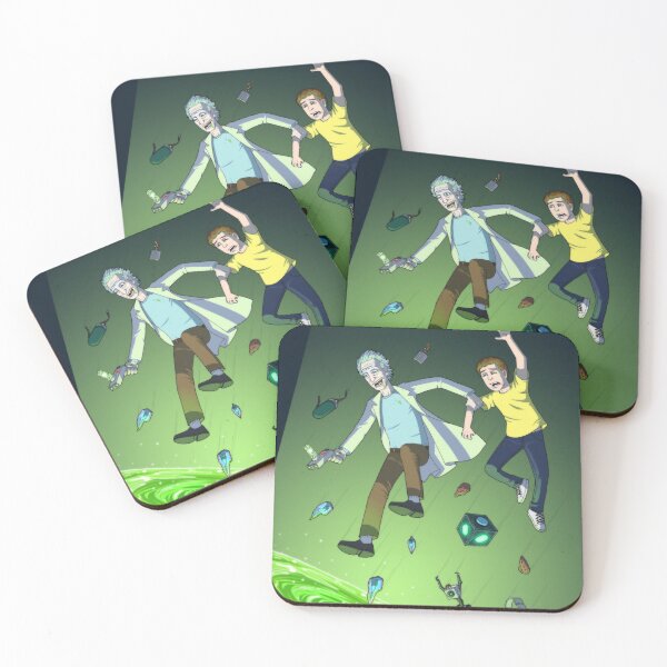 Oh Jeez, Rick! Coasters (Set of 4)