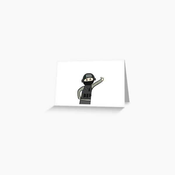 Thumbs Up Bandit Greeting Card
