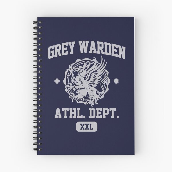 Item preview, Grey Warden Athletic Department | Dragon Age Gym Shirt Style | Silver Print designed and sold by surik-.
