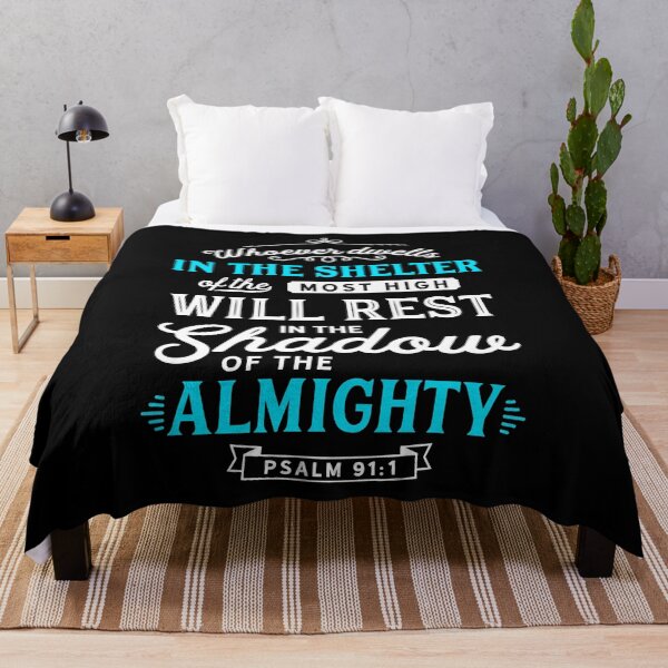 Item preview, Psalm 91 Bible Verse Quote Almighty Protection Refuge Art  designed and sold by CreatedByHeidi.