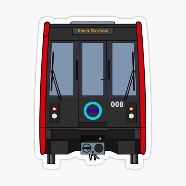 London Docklands Train Sticker
