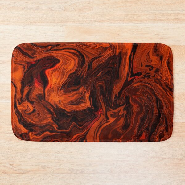 Item preview, Orange and Black Fiery Lava Marble Halloween Abstract designed and sold by Gsallicat.