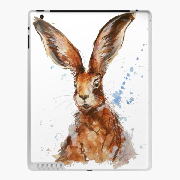 Hare We Go Watercolour Tote Bags