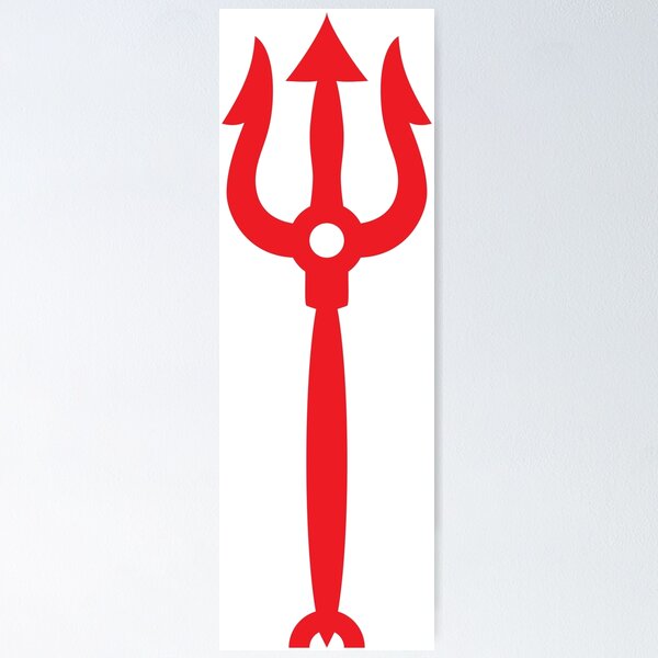 Item preview, Neptune trident red (request other colours) designed and sold by designseventy.
