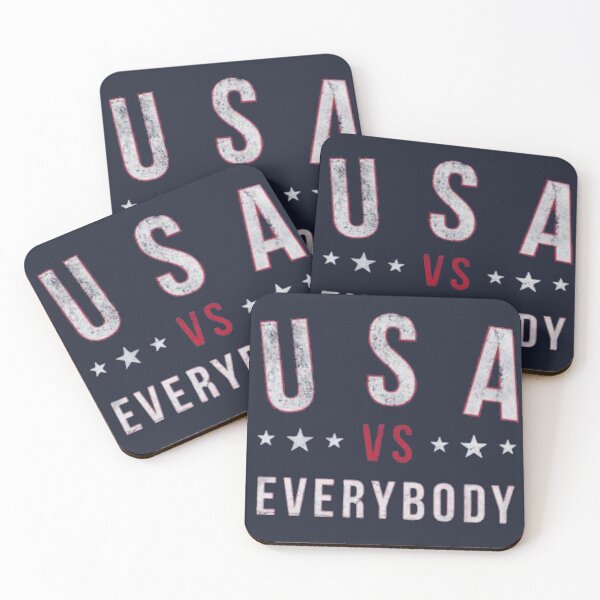 Item preview, U.S.A. Vs. Everybody - Rustic Look designed and sold by AmericanTeeCo.