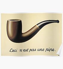 Magritte's "The Treachery of Images" Poster