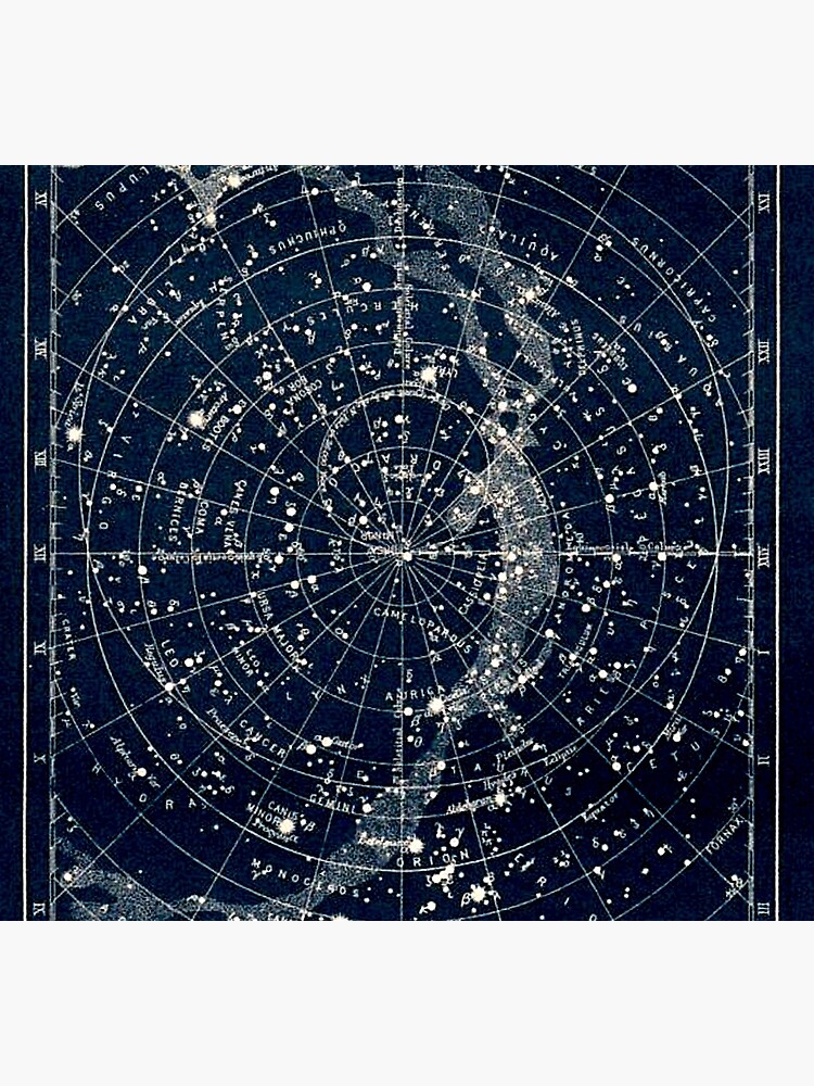 THE STAR CONSTELLATIONS : Vintage 1900 Galaxy Print by posterbobs