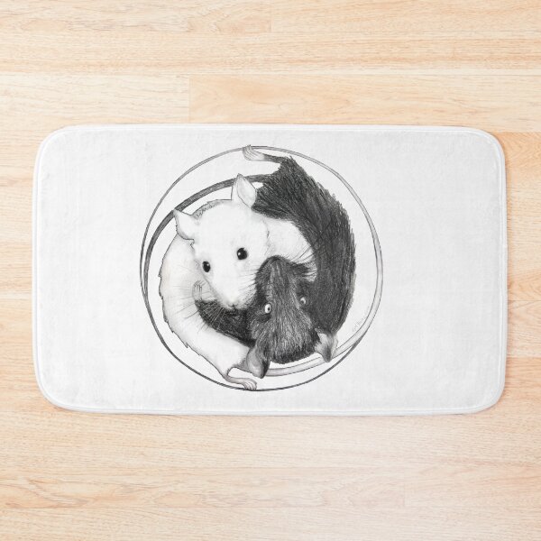 Item preview, Yin Yang Mice  white designed and sold by evafriese015.