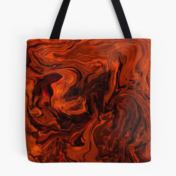 Item preview, Orange and Black Fiery Lava Marble Halloween Abstract designed and sold by Gsallicat.