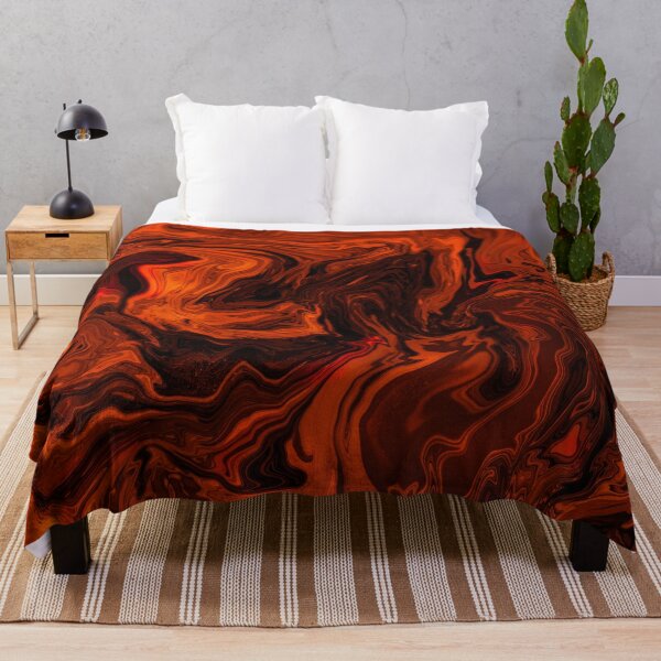 Item preview, Orange and Black Fiery Lava Marble Halloween Abstract designed and sold by Gsallicat.