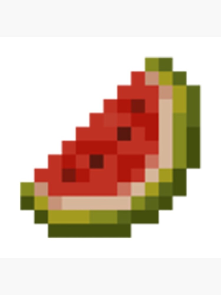 Minecraft Watermelon Greeting Card By Gatae Redbubble