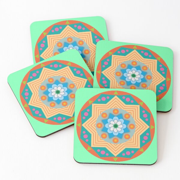 Item preview, Green and Blue Mandalas Designs and Patterns Zen Colours   designed and sold by JPColemonts.