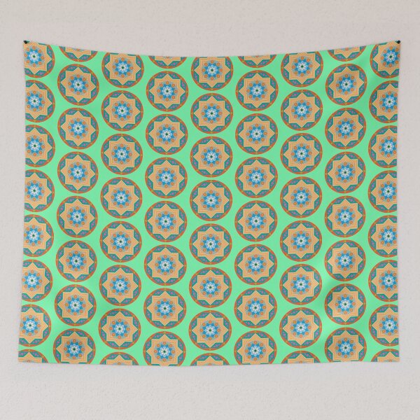Item preview, Green and Blue Mandalas Designs and Patterns Zen Colours   designed and sold by JPColemonts.