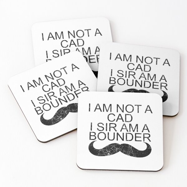 Item preview, A Bounder and a Cad (Black) designed and sold by SifRants.