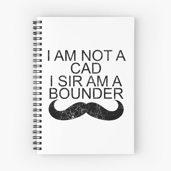 Item preview, A Bounder and a Cad (Black) designed and sold by SifRants.