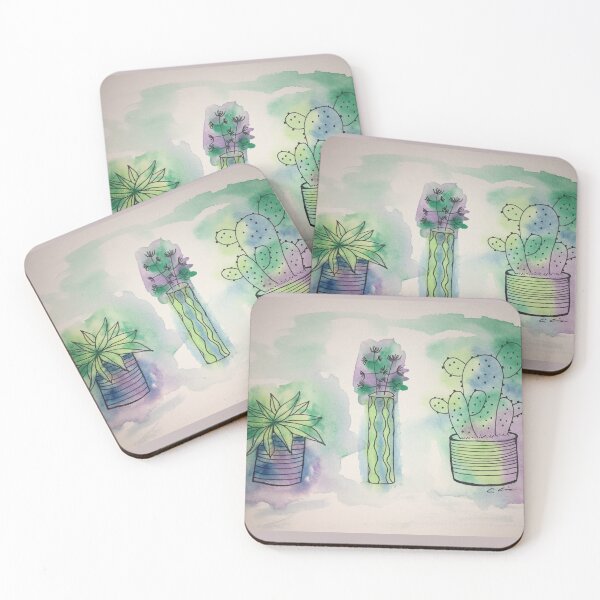 Item preview, Succulent Watercolor Painting Chiaps designed and sold by cadencechiappe.