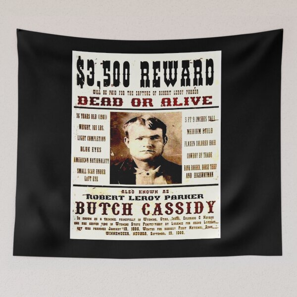 Item preview, BUTCH CASSIDY : Vintage Restored Wanted Poster designed and sold by posterbobs.
