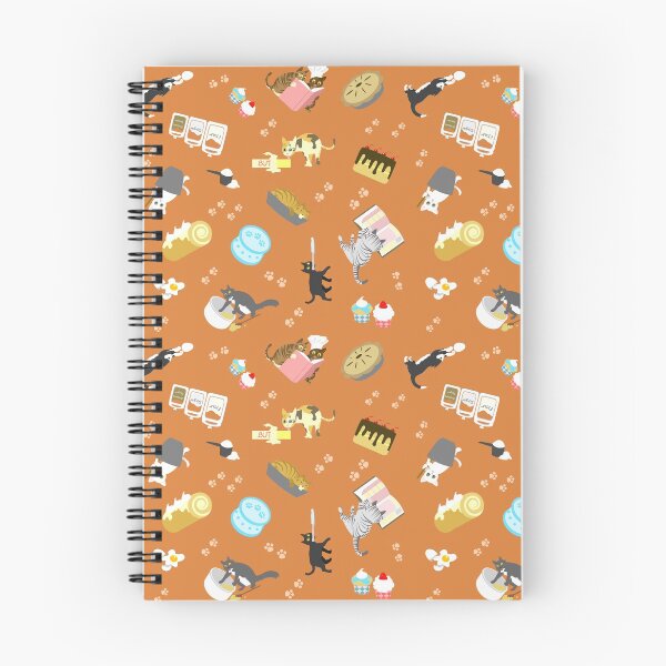 Item preview, Cats Baking Cakes and other Sweets, in Orange designed and sold by ninniku.