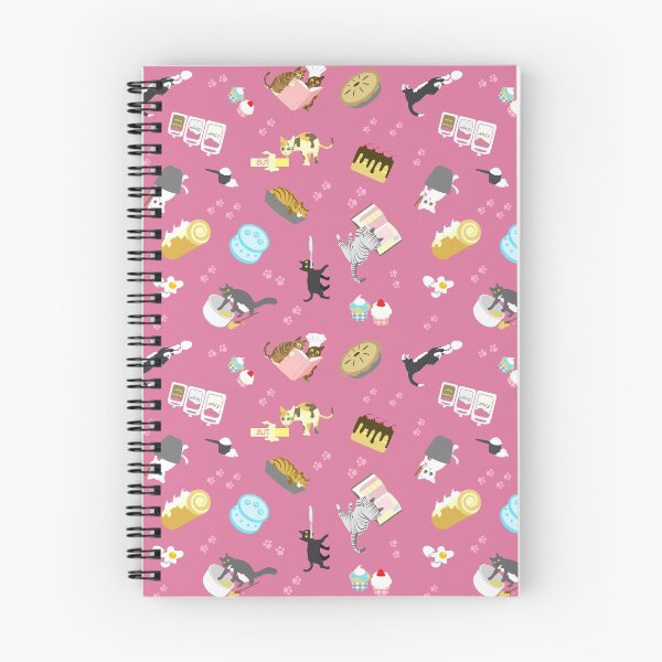 Item preview, Cats Baking Cakes and other Sweets, in Pink designed and sold by ninniku.