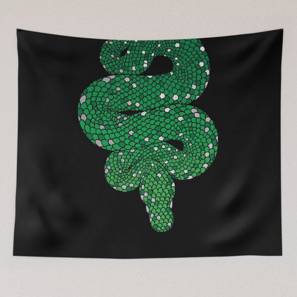 Item preview, The Green and Silver Scale Snake designed and sold by polliadesign.