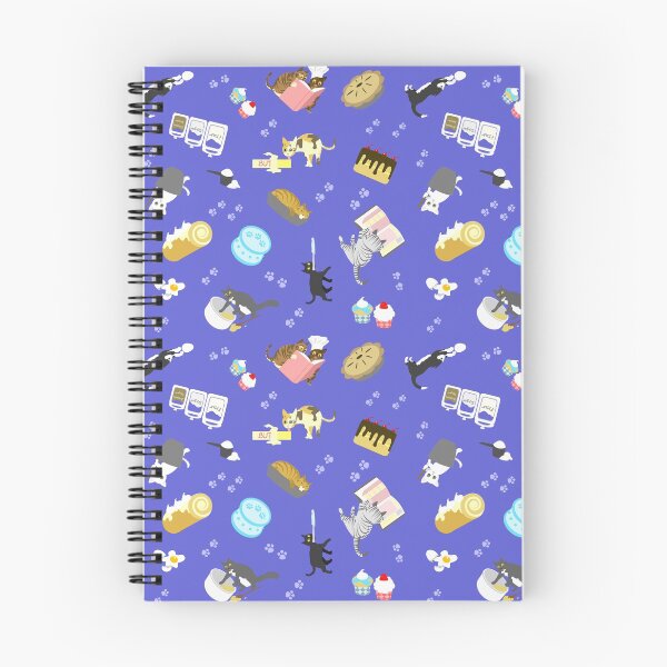 Item preview, Cats Baking Cakes and other Sweets, in Blue designed and sold by ninniku.