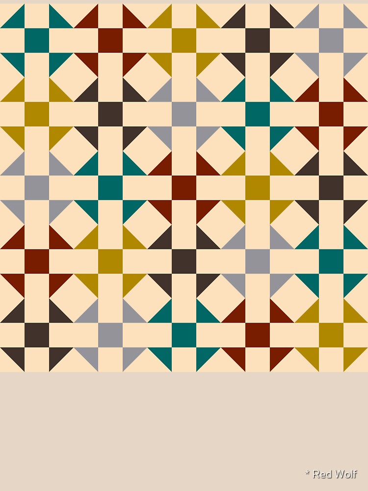 Geometric Pattern: Quilt: Autumn by redwolfoz