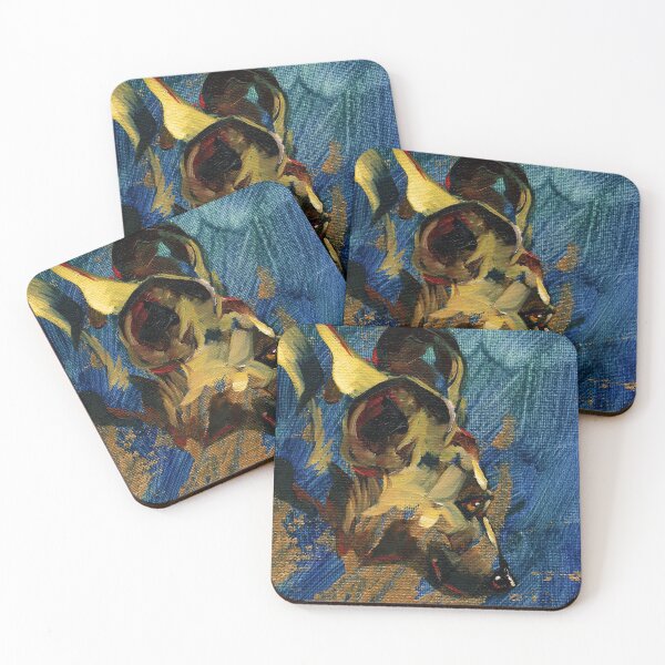 Item preview, Gold Painted Dog designed and sold by LauraGarabedian.