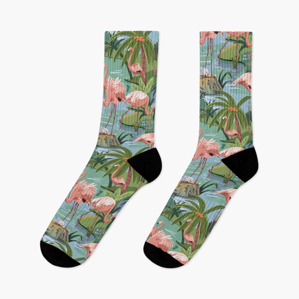 Item preview, Flamingo Lagoon Vintage Style Paint by Number designed and sold by vinpauld.