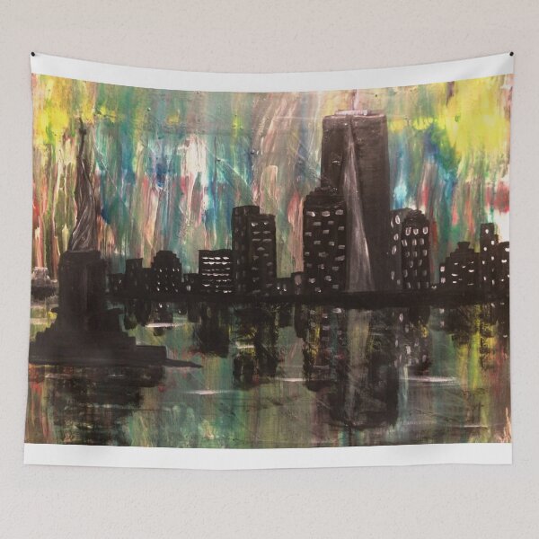 Item preview, Acrylic painting Abstract art of New York designed and sold by painttime.