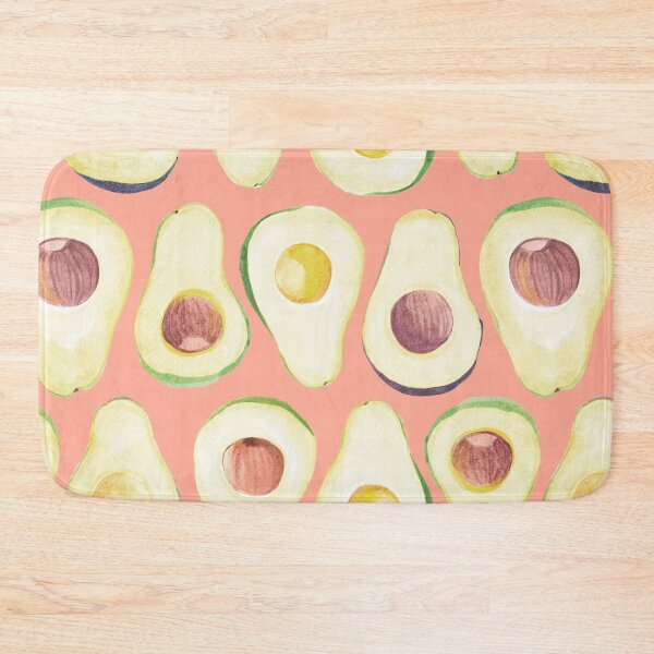 Item preview, Watercolor Avocado pattern in pink  designed and sold by Miri-Noristudio.
