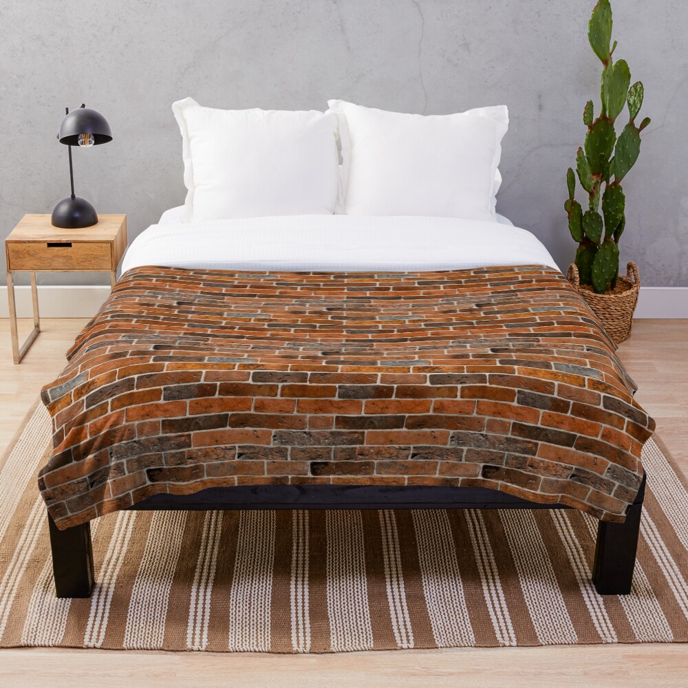 "Brick Wall" Throw Blanket for Sale by DolphinPod Redbubble