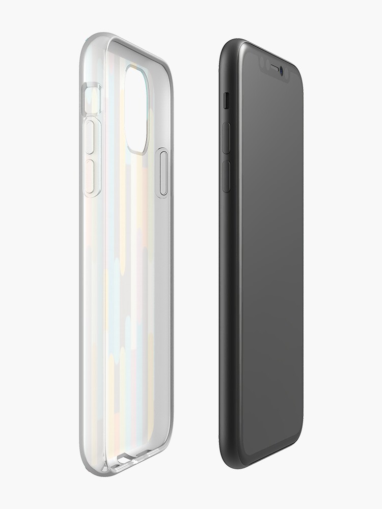 Alternate view of Retro Color Block Popsicle Sticks Blue iPhone Case & Cover
