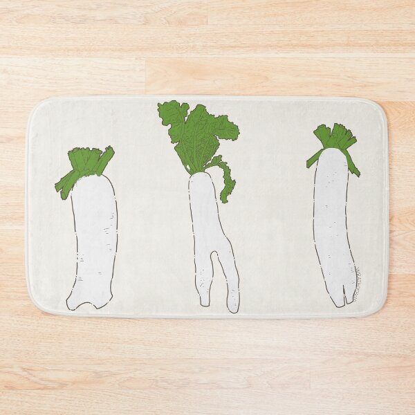 Item preview, Leggy Daikon Trio (Horizontal) designed and sold by WrathOfBom.
