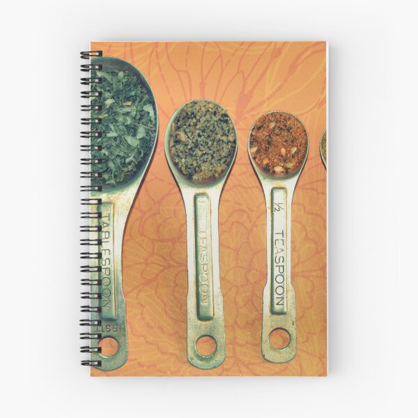 Item preview, Four Measuring spoons full of spices designed and sold by Sheri Nye.