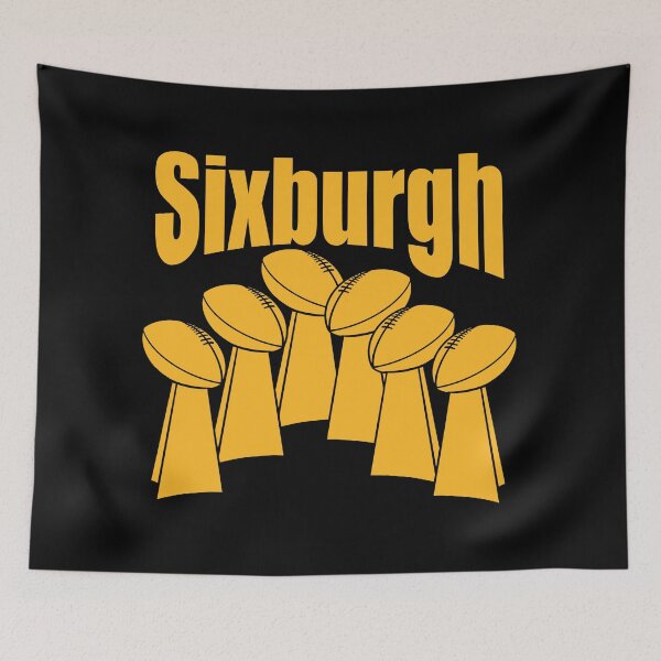 Aperçu de l'œuvre Sixburgh Pittsburgh Football 412 Steel City Pride créée et vendue par Pittsburgh 412 Steel City Yinzers.