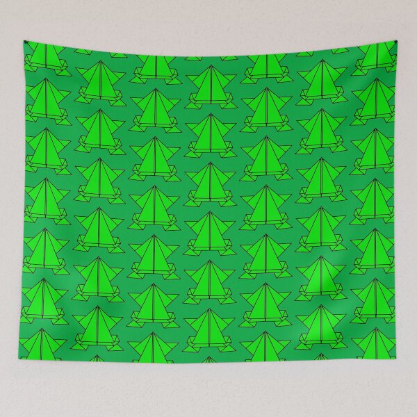 Item preview, Green Origami Frog designed and sold by bobblehead1337.