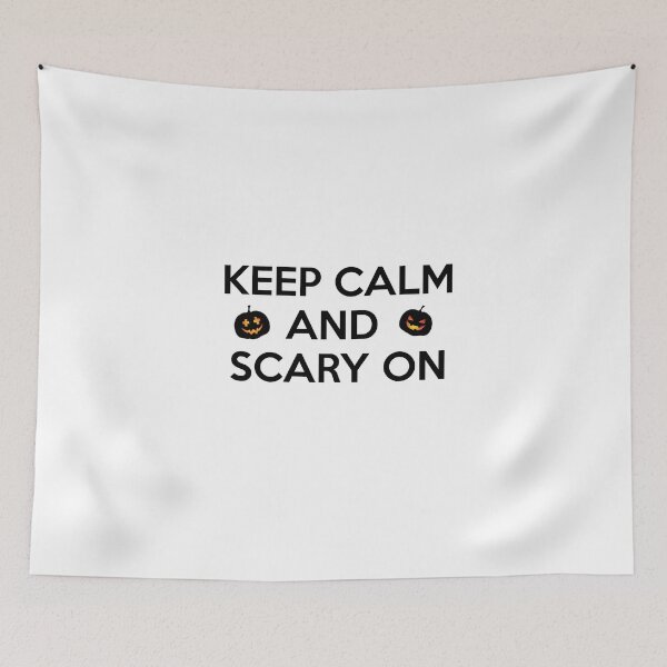 Item preview, Keep Calm and Scary on - Halloween designed and sold by AndiHK.