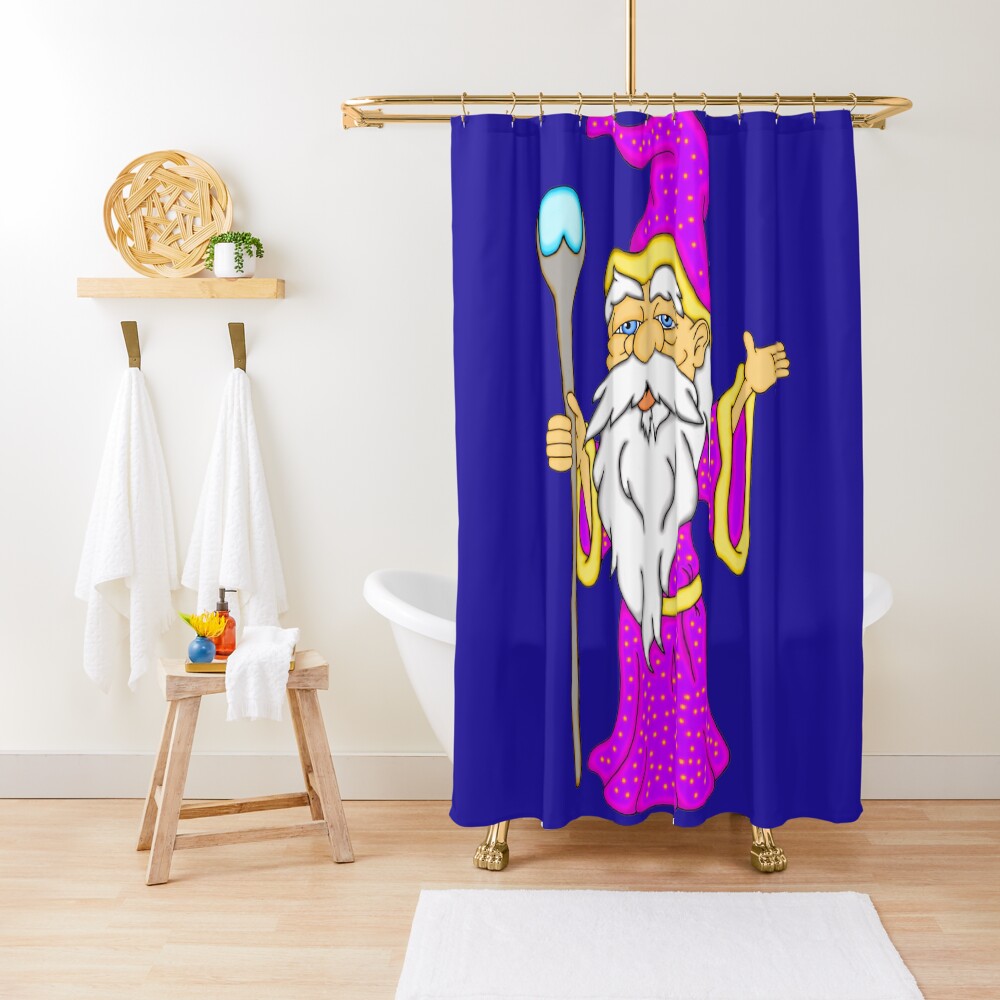 "Wizard Gnome" Shower Curtain for Sale by JCCreations Redbubble