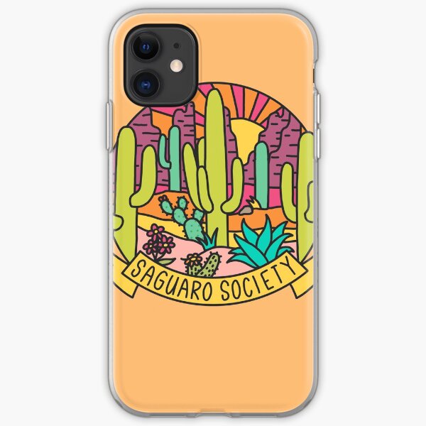 Saguaro Society Cactus iPhone Soft Case